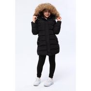 Benitto Kids 1249 Siyah Kız Çocuk Kaban