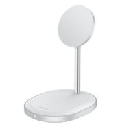 Benks W08 2 in 1 MagSafe Kablosuz Şarj Standı iPhone Airpods Uyumlu 15 W Siyah Wireless Şarj İstasyonu