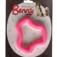 Benny Pembe 11x10 cm Sert Köpek Oyuncağı