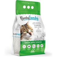 BentySandy 10 lt Beyaz Bentonit Yeşil Elma Kokulu Kedi Kumu