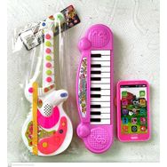 Berat Toys 3 Ürün Bir Arada Türkçe Müzikli Gitar & Dokunmatik Telefon & 22 Tuş Piyano