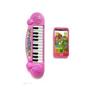 Berat Toys Pembe Türkçe Müzikli Hayvan Sesli Dokunmatik Cep Telefonu ve Piyano