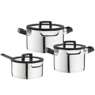 BergHoff Essentials Uqonic 6 Parça Paslanmaz Çelik Tencere Seti