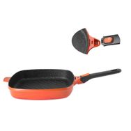 BergHoff Gem Çıkarılabilir Saplı Stay Cool 28 cm Turuncu Izgara Tava