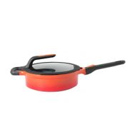 BergHoff Gem Stay Cool Kulplu Turuncu 24 cm Pilav Tenceresi