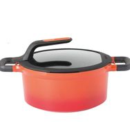 BergHoff Gem Stay Cool Turuncu 24 cm Derin Tencere