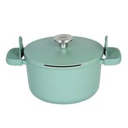 BergHoff Leo Phantom 24 CM Forest Green Yapışmaz Kapaklı Derin Tencere