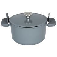 BergHoff Leo Phantom 24 cm Smoked Grey Kapaklı Yapışmaz Derin Tencere