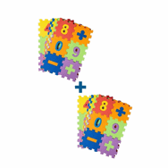Bermody 60 Parça Rakam Ve Matematik Seti Eva Puzzle Mini Yer Karosu Eğitici Oyuncak