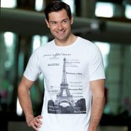 Berrak 1043 Kule Baskılı Erkek T-shirt