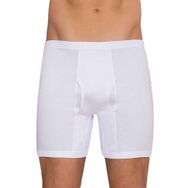 Berrak 1055 Paçalı Beyaz Erkek Boxer
