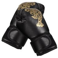 Besportble 1 Çift Boks Eğitim Eldivenleri Nefes Alabilir Çanta Dövüş Eldivenleri Takılma Fikir Tartışması Boks Eldiveni Erkekler Boks Eldivenleri Bebek Boks Parmaksız Siyah Dövüş Eldiveni