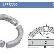 Best VP0099 Volvo Penta Katlanır 3 Kanatlı Pervane Tutya
