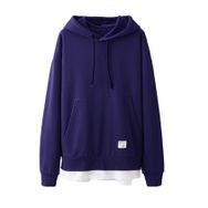 Bestgift B081CR8Q5M Mor Erkek Kapüşonlu Sweatshirt