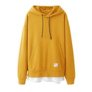 Bestgift B081CR8Q5M Sarı Erkek Kapüşonlu Sweatshirt