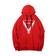 Bestgift B081CS48ZC Kırmızı Erkek Baskılı Kapüşonlu Sweatshirt