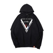 Bestgift B081CS48ZC Siyah Erkek Baskılı Kapüşonlu Sweatshirt