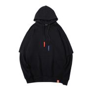 Bestgift B081CSJ2CM Siyah Erkek Kapüşonlu Sweatshirt