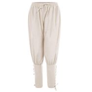 Bestgift Casual Beyaz Rahat Ayak Bileği Kayış Erkek Pantolon