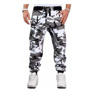 Bestgift Hip Hop Urban Beyaz Günlük Erkek Pantolon