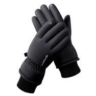 Bestgift HX-102 Siyah Peluş Su Geçirmez Erkek Eldiveni