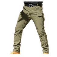 Bestgift LX7 Ordu Yeşili Düz Uzun Erkek Kargo Pantolon