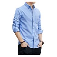 Bestgift Oxford Mavi Sky Blue Uzun Kollu Erkek Gömlek
