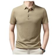 Bestgift Polo Haki Kısa Kollu Günlük Erkek T-shirt
