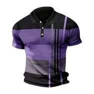 Bestgift Polo Mor Kısa Kollu Erkek T-shirt