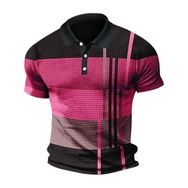 Bestgift Polo Pinguin Gri Kısa Kollu Erkek T-shirt