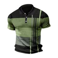 Bestgift Polo Yeşil Kısa Kollu Erkek T-shirt