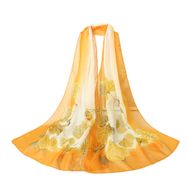 Bestgift Resim Rengi 15 Şifon İpek 150x150 cm Kadın Eşarp Şal