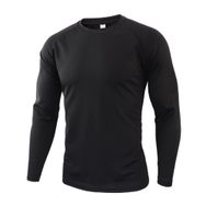 Bestgift Resim Rengi 2 Yuvarlak Boyun Uzun Kollu Kamuflaj Erkek T-Shirt