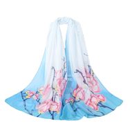 Bestgift Resim Rengi 22 Şifon İpek 150x150 cm Kadın Eşarp Şal