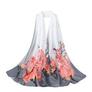 Bestgift Resim Rengi 23 Şifon İpek 150x150 cm Kadın Eşarp Şal