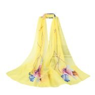 Bestgift Resim Rengi 27 Şifon İpek 150x150 cm Kadın Eşarp Şal