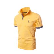 Bestgift Slim Polo Turuncu Kısa Kollu Erkek T-shirt