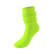 Bestgift Slouch Floresan Yeşil Çorap