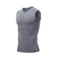 Bestgift Tank Top Gri 2 Hızlı Kuruyan Erkek T-shirt