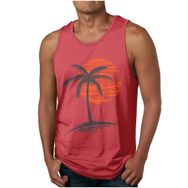 Bestgift Tank Top Gül Üst Kolsuz Erkek Atlet
