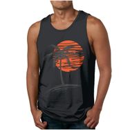 Bestgift Tank Top Koyu Gri Üst Kolsuz Erkek Atlet