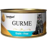 Bestpet 100 gr Gurme Ton ve Hamsi Parça Etli Kedi Konservesi