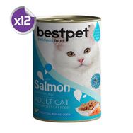 Bestpet 12x400 gr Somonlu Yetişkin Kedi Maması