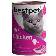 Bestpet 400 gr Gravy Kitten Parça Tavuk Etli Yavru Kedi Konservesi