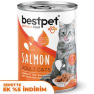 Bestpet 400 gr Gravy Parça Somonlu Kedi Konservesi
