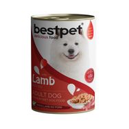 Bestpet 400 gr Yetişkin Köpekler İçin Taze Kuzu Parça Etli ve Soslu Yaş Mama