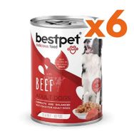 Bestpet 6x400 gr Sığır Etli Parça Etli ve Soslu Köpek Konservesi