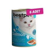 Bestpet 6x400 gr Somonlu Yetişkin Kedi Konservesi