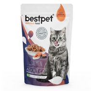 Bestpet 85 gr Adult Jelly Pouch Somonlu Kedi Maması