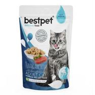 Bestpet 85 gr Adult Jelly Pouch Tuna ve Sardalyalı Kedi Maması
